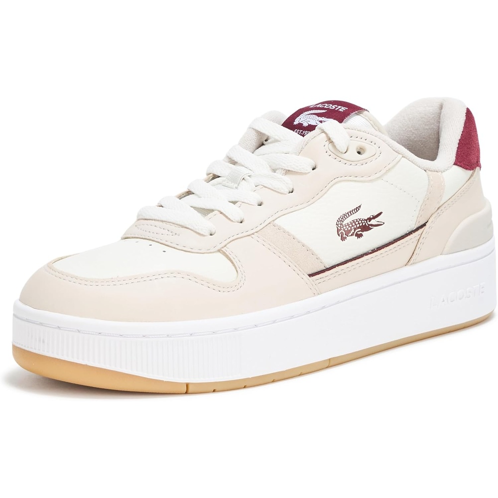 image:imageLacoste Womens TClip Plaform SneakerOff WhiteGum