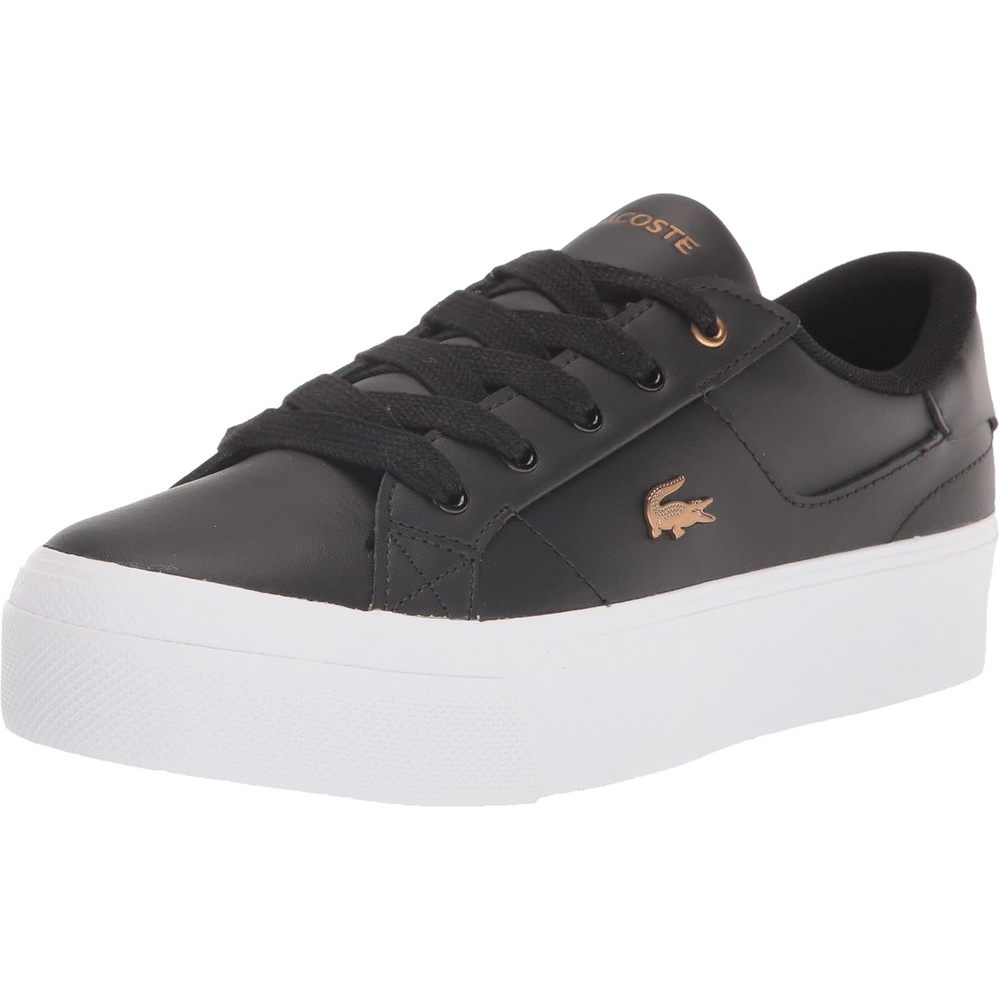 image:imageLacoste Womens Ziane Platform SneakerBlackGold Croc