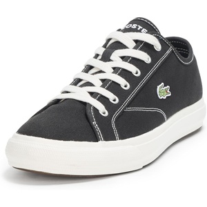 Lacoste Men’s Backcourt Leather Sneakers(Black & Off White)