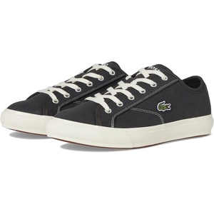 Lacoste Men’s Backcourt Leather Sneakers(Dark Khaki/Off White)