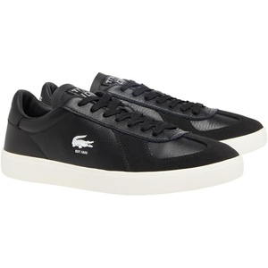 Lacoste Men’s Baseshot Sneakers(Black & Off White)