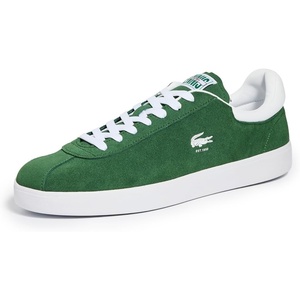 Lacoste Men’s Baseshot Translucent Sole Sneakers(Dk Grn/Wht)
