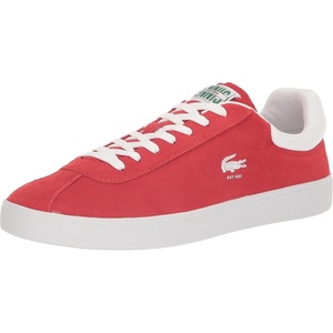 Lacoste Men’s Baseshot Translucent Sole Sneakers(Red/Wht)