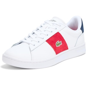 Lacoste Men’s Carnaby Set Cgr Sneaker(White & Red)