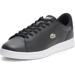 Lacoste Men’s Carnaby Set Leather Sneakers(Black & White)