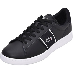 Lacoste Men’s Carnaby Set Leather Sneakers(Black/White)