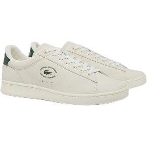 Lacoste Men’s Carnaby Set Leather Sneakers(Off Wht/Dk Grn)
