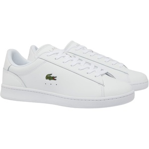 Lacoste Men’s Carnaby Set Leather Sneakers(Wht/Wht)