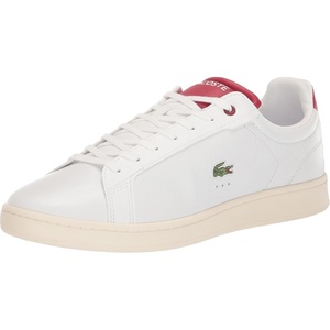 Lacoste Men’s Carnaby Sneakers(White/Red)