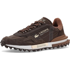 Lacoste Men’s Elite Active Sneakers(Dark Brown/Dark Brown)