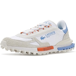 Lacoste Men’s Elite Active Sneakers(White/Light Blue)