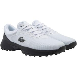 Lacoste Men’s Golf Point Sneaker(White & Dark Gray)