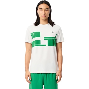 Lacoste Men’s Lacoste Tennis x Novak Djokovic T-shirt(White/Fluorine Green)