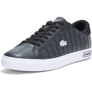 Lacoste Men’s Powercourt Sneakers(Black/White)