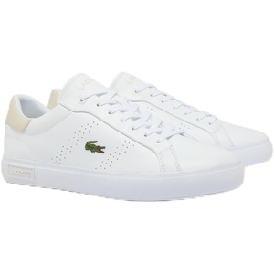 Lacoste Men’s Powercourt Sneakers(White/Off White)