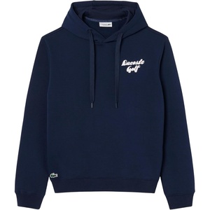 Lacoste Men’s Printed Fleece Golf Hoodie(Navy Blue)