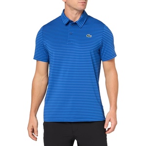 Lacoste Men’s Regular Fit UV Protect Collar Logo Golf Polo Shirt(Captain/Ladigue)