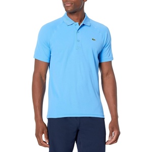 Lacoste Men’s Regular Fit UV Protect Golf Polo Shirt(Argentine Blue)