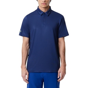 Lacoste Men’s Regular Fit UV Protect Golf Polo Shirt(Navy Blue/Ladigue/Captain)