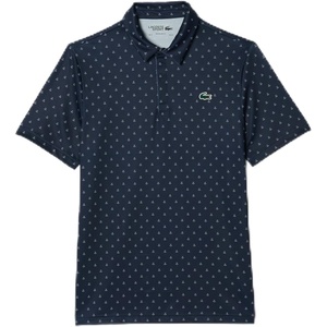 Lacoste Men’s Regular Fit UV Protect Golf Polo Shirt(Navy Blue/White)