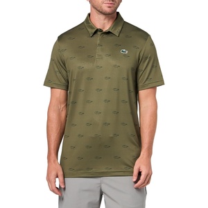 Lacoste Men’s Regular Fit UV Protect Golf Polo Shirt(Olive/Olive/Sinople)