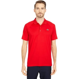 Lacoste Men’s Regular Fit UV Protect Golf Polo Shirt(Red)