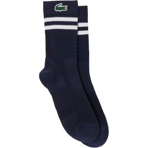 Lacoste Men’s Sport Breathable Cotton Sport Socks(Navy Blue / White)
