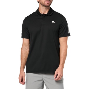 Lacoste Men’s Sport Ultra-Dry Landscape Crocodile Polo(Black)