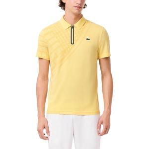 Lacoste Men’s Sport Ultra-Dry Printed Slim Fit Tennis Polo(Yellow)