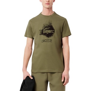 Lacoste Men’s Ultra Dry Graphic T-Shirt(Khaki)