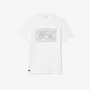 Lacoste Men’s Ultra Dry Printed T-Shirt(White)
