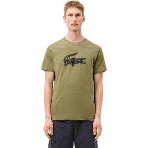 Lacoste Men’s Ultra Dry XXL Logo Sport T-shirt(Khaki/Black)