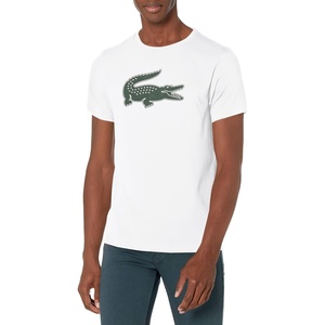 Lacoste Men’s Ultra Dry XXL Logo Sport T-shirt(White/Green)