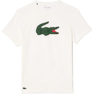 Lacoste Men’s Ultra Dry XXL Logo Sport T-shirt(White/Green/White)