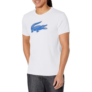 Lacoste Men’s Ultra Dry XXL Logo Sport T-shirt(White/Kingdom)