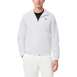 Lacoste Men’s Water-Repellent Sport Track Jacket(White/White/White)