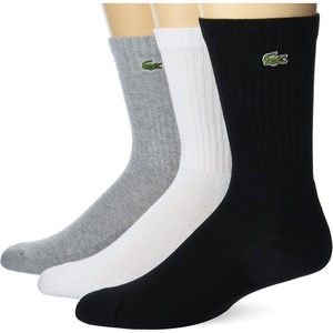 Lacoste Sport Socks, 3-pack(Grey Chine / White / Black)