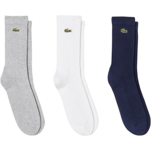 Lacoste Sport Socks, 3-pack(Grey Chine / White / Navy Blue)