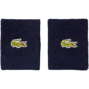 Lacoste Unisex-Adult Unisex Sport Stretch Jersey Wristbands(Navy Blue)