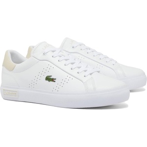 Lacoste Women’s Powercourt Sneakers(White/Off White)