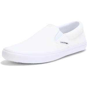 Lacoste Women’s Slip-on Base Sneaker(White/White)