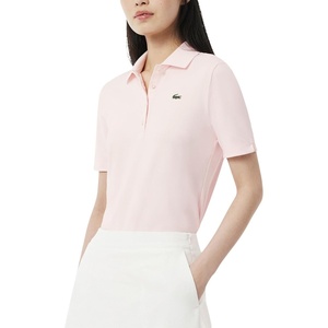Lacoste Womens Sport Slim Fit UV Protect Stretch Golf Polo Shirt(Flamingo/Flamingo)