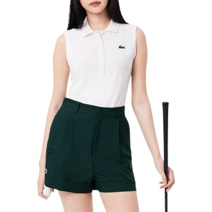 Lacoste Womens Sport Slim Fit UV Protect Stretch Golf Polo Shirt(White)