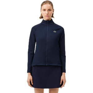 Lacoste Women’s Sport Slim Fit Zip-up Golf Layering Jacket(Navy Blue/Navy Blue)