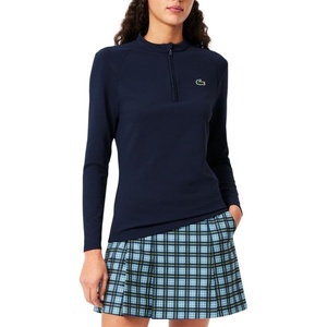 Lacoste Women’s Sport Sport Uv Protect Layering Sweatshirt(Navy Blue)