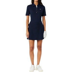 Lacoste Women’s Sport Ultra Dry Golf Skirt with Liner(Navy Blue/Navy Blue)