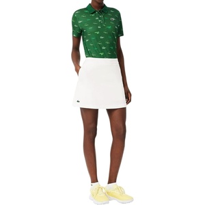 Lacoste Women’s Sport Ultra Dry Golf Skirt with Liner(White/White)