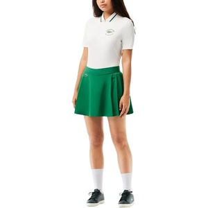 Lacoste Women’s Sport Ultra Dry Stretch Golf Skirt with Liner(Green/Green)