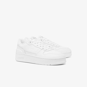 Lacoste Womens T-Clip Plaform Sneaker(White/Black)