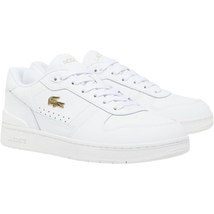 Lacoste Women’s T-Clip Set Sneaker(White/Gold)